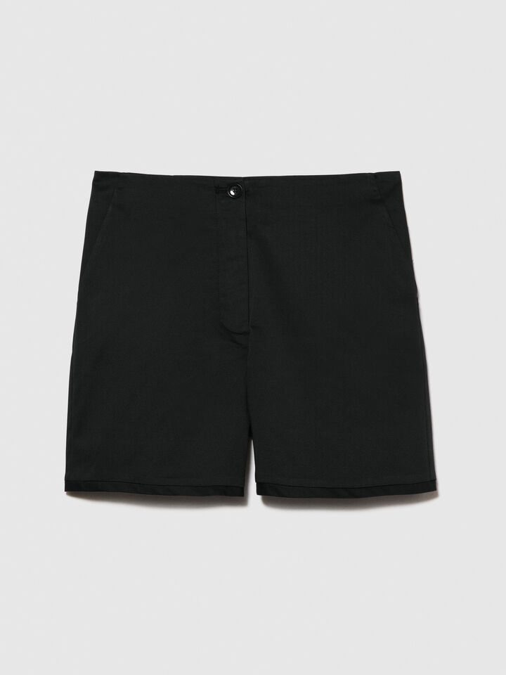 Regular fit shorts - women's shorts - Black | Sisley image number 6